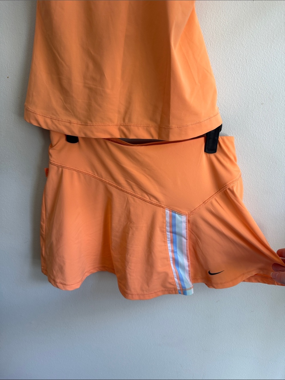 Nike Sharapova Orange Tennis Skirt Set with - Picture 3 of 7